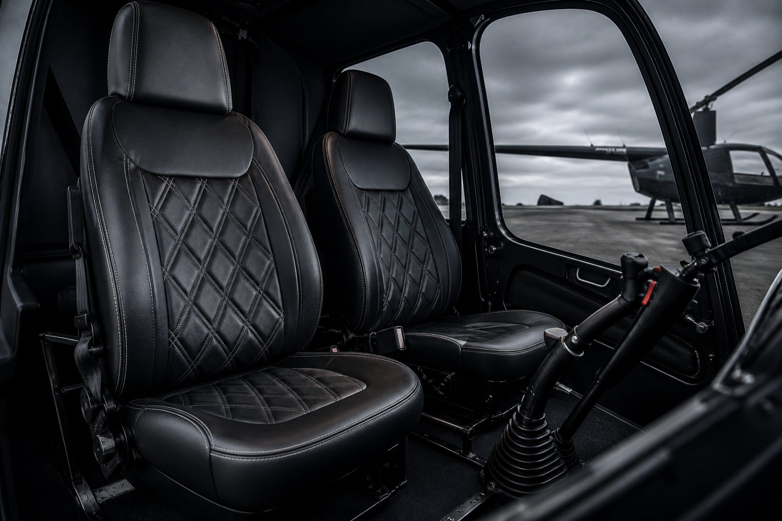 Premium leather cabin after upgrade